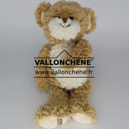 Peluche Chien Bukowski 40cm, Blond Doré, Grandes Oreilles, Basset